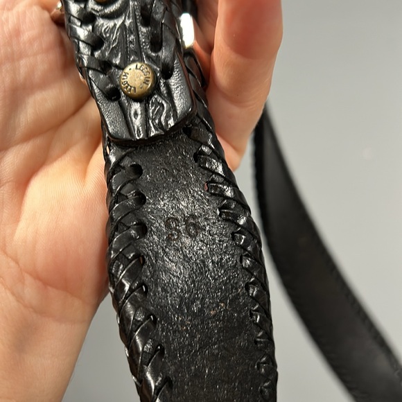 LEEGIN Silver Creek Collection Tooled Leather Western Belt size 36 - Picture 14 of 17